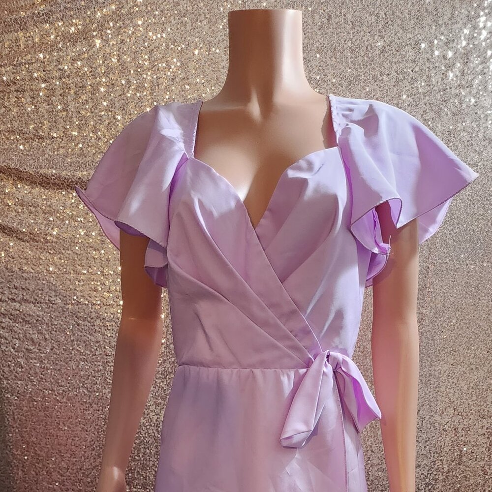 Light Purple Dress. Formal: Wedding, Prom, Homecoming. Vintage Style.